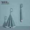 The new double-layer reverse long-handled umbrella from Hengdun features a C-shaped curved hook for hanging. It can be retracted in the reverse direction without dripping water. The thickened ribs are resistant to heavy rain. It is a large-sized macaron solid color double-person portable car umbrella that can be used in both sunny and rainy weather Specification image